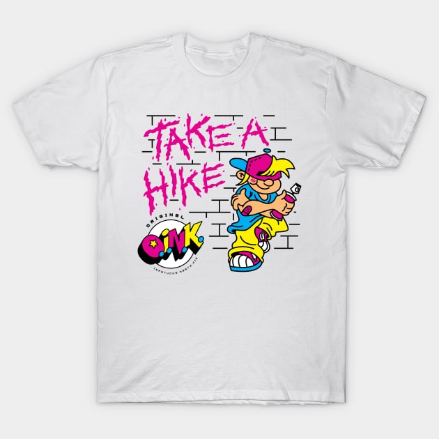 O.I.N.K. - Take a Hike T-Shirt by Joe Gottli